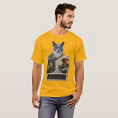ロシアンブループラトン猫 Tシャツ (正面フル)