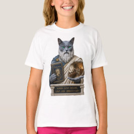 ロシアンブループラトン猫 Tシャツ