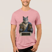 ロシアンブルーホメロス猫 トライブレンドＴシャツ (正面)