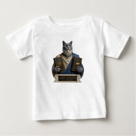 ロシアンブルーホメロス猫 ベビーTシャツ