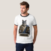 ロシアンブルーホメロス猫 Tシャツ (正面フル)