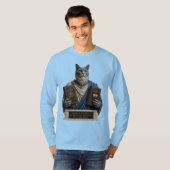 ロシアンブルーホメロス猫 Tシャツ (正面フル)