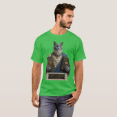 ロシアンブルーホメロス猫 Tシャツ (正面フル)
