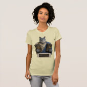 ロシアンブルーホメロス猫 Tシャツ (正面フル)