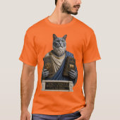 ロシアンブルーホメロス猫 Tシャツ (正面)