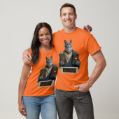ロシアンブルーホメロス猫 Tシャツ (ユニセックス)