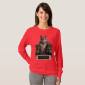 ロシアンブルーホメロス猫 Tシャツ (正面フル)