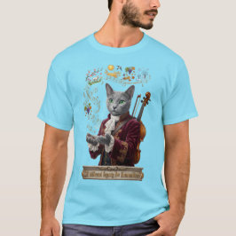 ロシアンブルーヴィヴァルディキャット:輝かしい遺産 Tシャツ