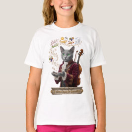 ロシアンブルーヴィヴァルディキャット:輝かしい遺産 Tシャツ