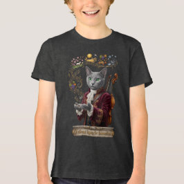 ロシアンブルーヴィヴァルディキャット:輝く遺産 トライブレンドTシャツ