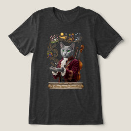 ロシアンブルーヴィヴァルディキャット:輝く遺産 トライブレンドＴシャツ