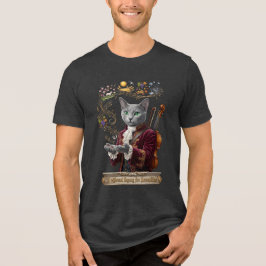 ロシアンブルーヴィヴァルディキャット:輝く遺産 トライブレンドTシャツ
