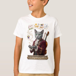 ロシアンブルーヴィヴァルディキャット:輝く遺産 Tシャツ