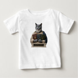 ロシアンブルー・アリストテレス猫 ベビーTシャツ