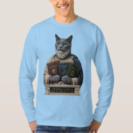 ロシアンブルー・アリストテレス猫 Tシャツ