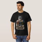 ロシアンブルー アリストテレス 猫 Tシャツ (正面フル)