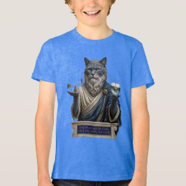 ロシアンブルー・アルキメデス猫 トライブレンドTシャツ