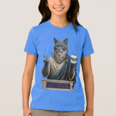 ロシアンブルー・アルキメデス猫 トライブレンドTシャツ (正面)