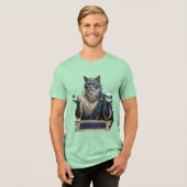 ロシアンブルー・アルキメデス猫 トライブレンドＴシャツ (正面全面)