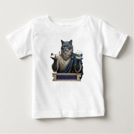 ロシアンブルー・アルキメデス猫 ベビーTシャツ