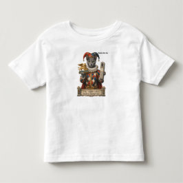 ロシアンブルー・アルレッキーノ猫 トドラーTシャツ