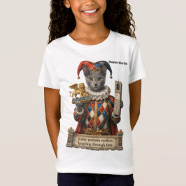 ロシアンブルー・アルレッキーノ猫 Tシャツ