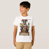 ロシアンブルー・アルレッキーノ猫 Tシャツ (正面フル)
