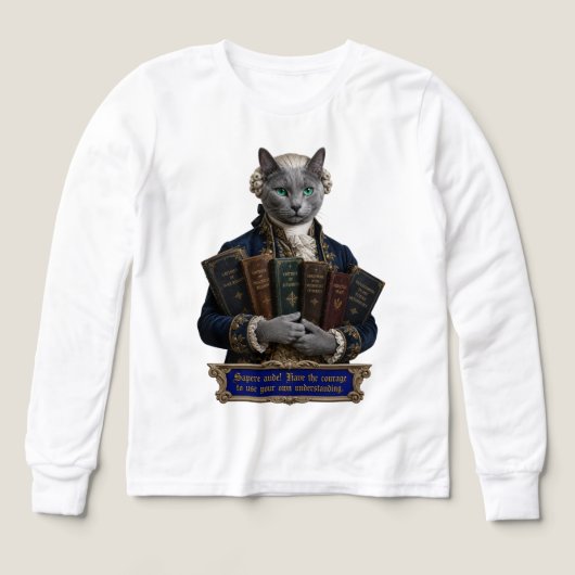 ロシアンブルー・イマニュエル・カント猫 (デザイン正面)
