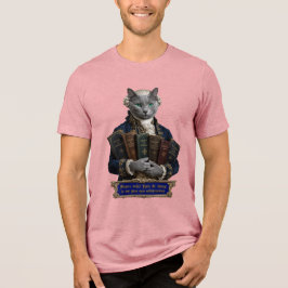 ロシアンブルー・イマニュエル・カント猫 トライブレンドTシャツ