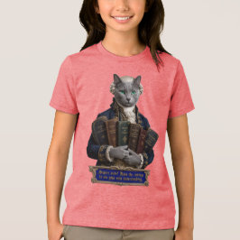 ロシアンブルー・イマニュエル・カント猫 トライブレンドＴシャツ