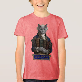ロシアンブルー・イマニュエル・カント猫 トライブレンドTシャツ