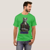 ロシアンブルー・イマニュエル・カント猫 Tシャツ (正面フル)