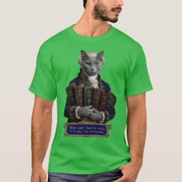 ロシアンブルー・イマニュエル・カント猫 Tシャツ
