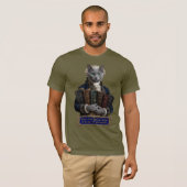 ロシアンブルー・イマニュエル・カント猫 Tシャツ (正面フル)