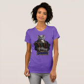 ロシアンブルー・イマニュエル・カント猫 Tシャツ (正面フル)