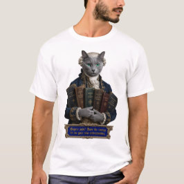 ロシアンブルー・イマニュエル・カント猫 Tシャツ