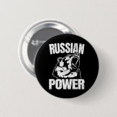 ロシアンベアパワー ロシアのジム 筋トレ ロシア 缶バッジ (正面&裏面)