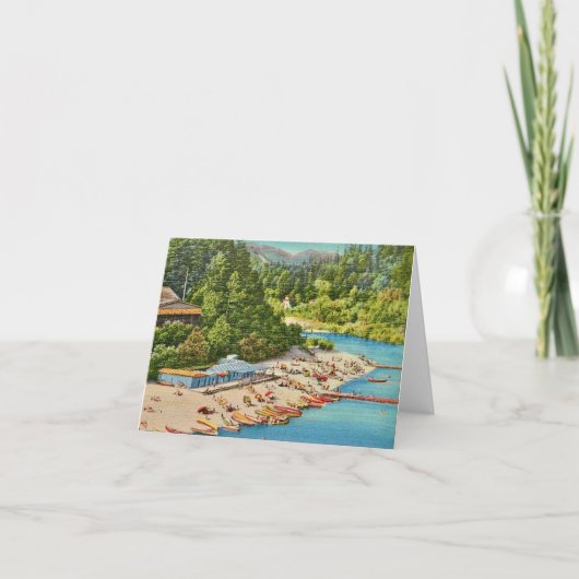 ロシアンリバー・ビーチ ヴィンテージ・ポストカード サンキューカード