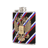 ロシア人のストライプな旗 フラスク (左)