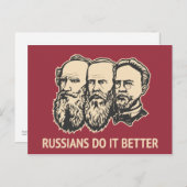 ロシア人の方が好い ポストカード (正面/裏面)