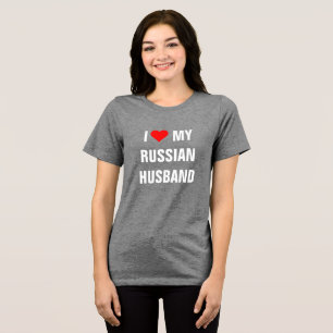 "ロシア人の旦那が大好き" Tシャツ