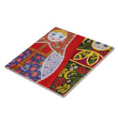 ロシア人のMatryoshkaの人形の絵画 タイル (側面)