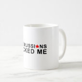 ロシア人は私を切り刻みました コーヒーマグカップ (正面右)