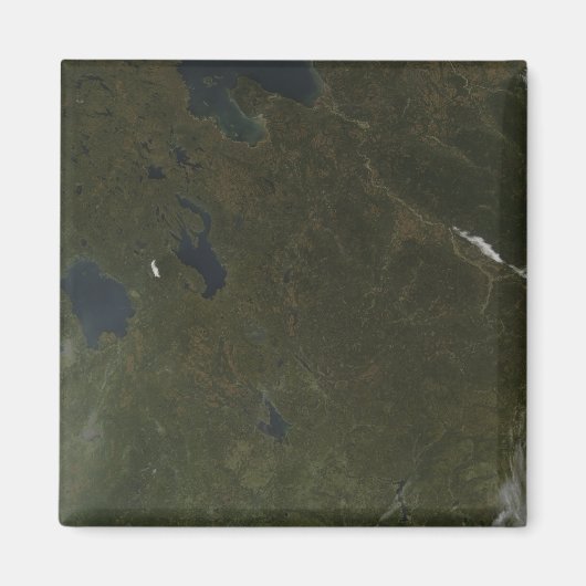 ロシア北西部紅葉 マグネット (正面)