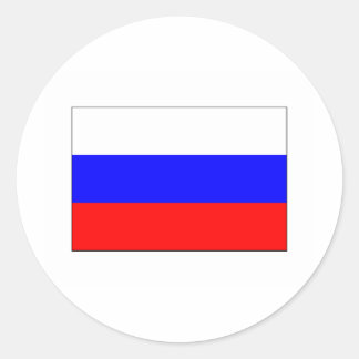 ロシア国国際的旗 ラウンドシール