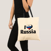 ロシア国旗が大好き トートバッグ (正面(商品))