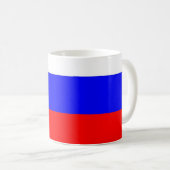 ロシア国旗とマグカップ コーヒーマグカップ (正面右)
