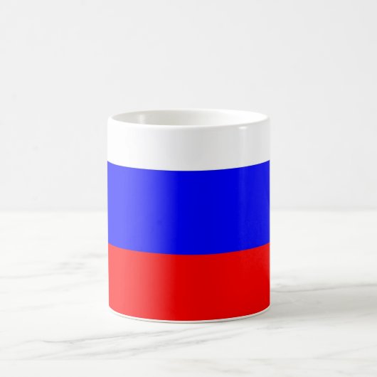ロシア国旗とマグカップ コーヒーマグカップ (中央)