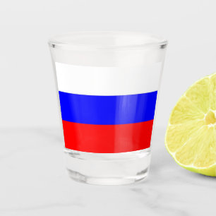 ロシア国旗と愛国的なショットグラス ショットグラス