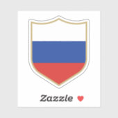 ロシア国旗のエンブレム愛国旅行 シール (シート)